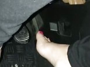 Pedal pumping foot fetish