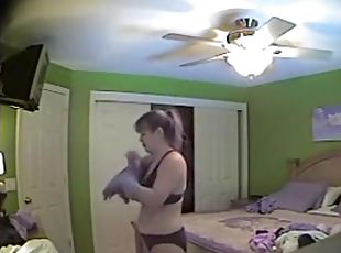 wife caught changing